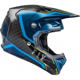 Marque Casque Intégral Fly® Formula Carbon Axon Noir/Bleu/Jaune – Image 2