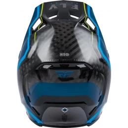 Marque Casque Intégral Fly® Formula Carbon Axon Noir/Bleu/Jaune – Image 3