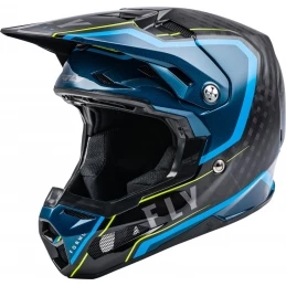 Marque Casque Intégral Fly® Formula Carbon Axon Noir/Bleu/Jaune