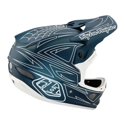 Marque Casque Intégral Troy Lee Design® D3 Fiberlite Spiderstripe - Bleu – Image 2