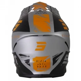 Marque Casque Shot Furious Draw Orange Grey Matt – Image 3
