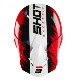 Marque Casque Intégral Shot® Furious Versus KID - Blanc/Rouge – Image 3