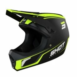 Marque Casque Intégral Shot® Rogue United - Noir/Jaune Fluo