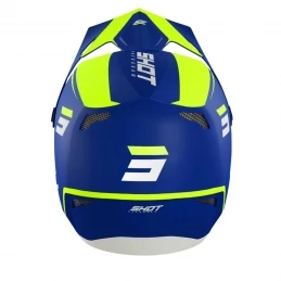 Marque Casque BMX Shot® Rogue United KID - Bleu/Jaune Fluo – Image 3