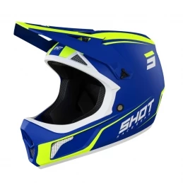 Marque Casque Intégrale Shot® Rogue United - Bleu/Jaune Fluo