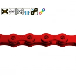 Marque Chaine BMX KMC® Z1 Narrow 3/32" - 96 Maillons (Rouge)