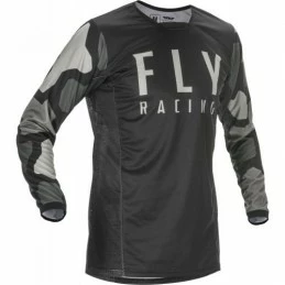 Marque Maillot Fly® Kinetic K221 2021 KID - Noir/Gris