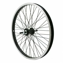 Marque Roue Bmx 20" Arriere Noir Moy Alu Noir 48T. Axe De 10